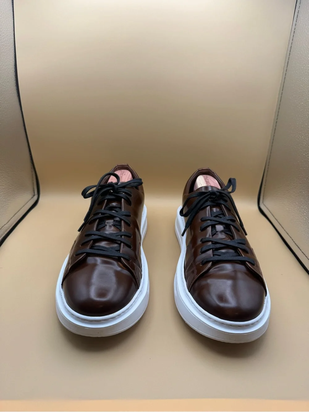 Louis Vuitton Beverly Hills Brown Leather Sneakers Size 11 (LV 10)